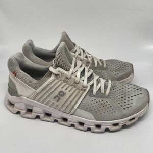 On Cloudswift Women's 8.5 Grey White Cloudtec Running Walking Shoes 41.99579